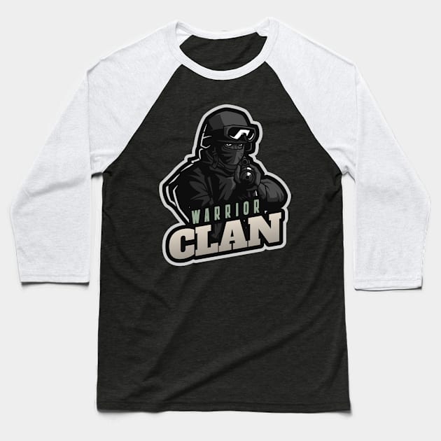 Warrior Clan Emblem for the true Gamers Baseball T-Shirt by Naumovski